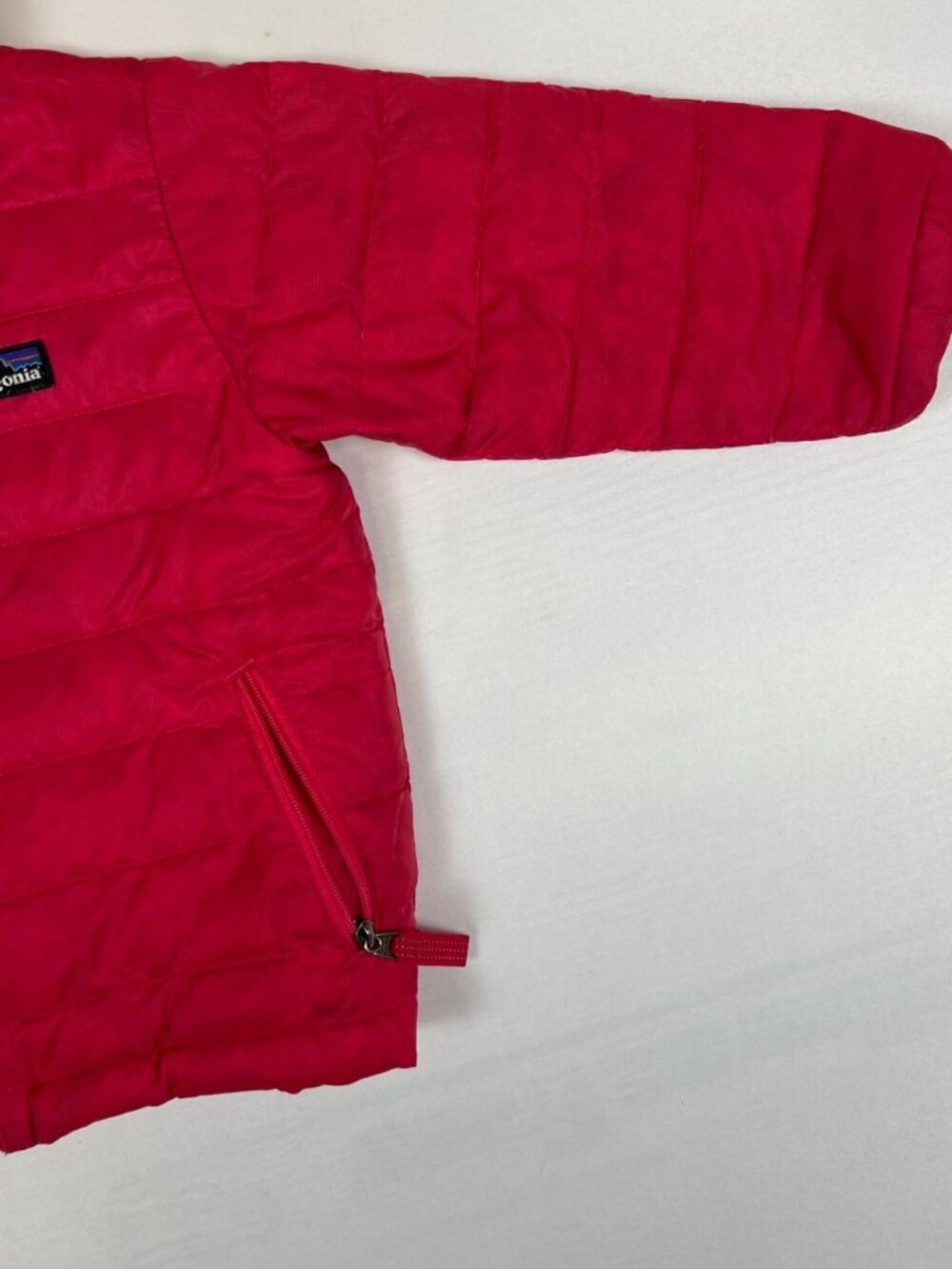 Patagonia 18M Baby Down Sweater Puffer Jacket Pink Full Zip Winter Insulated - Picture 5 of 7